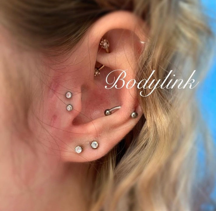 Double Tragus and rook from £20-30 each!