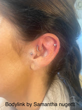 Load image into Gallery viewer, Mix of ear piercings
