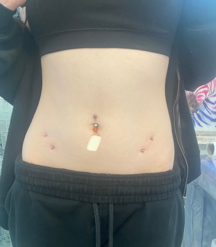 Hip piercings
