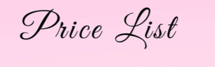 Click for Price list! From £20-45