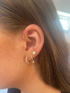 Mix of ear piercings
