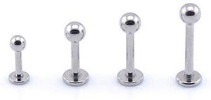 labret stud titanium £5