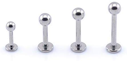 labret stud titanium £5
