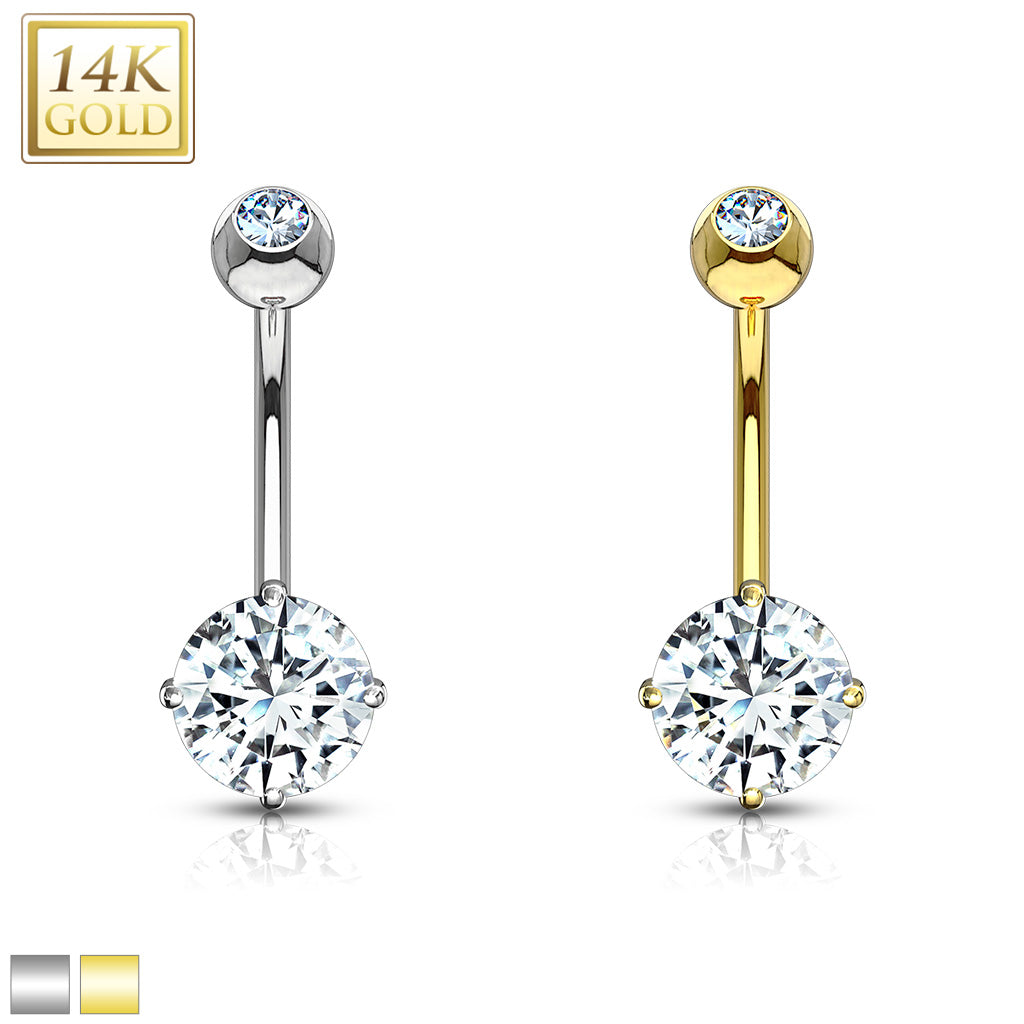 14k gold belly bar sale