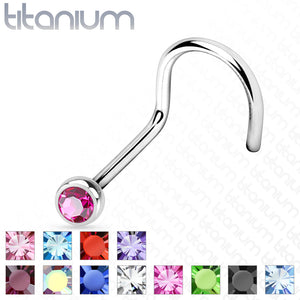 titanium nose stud