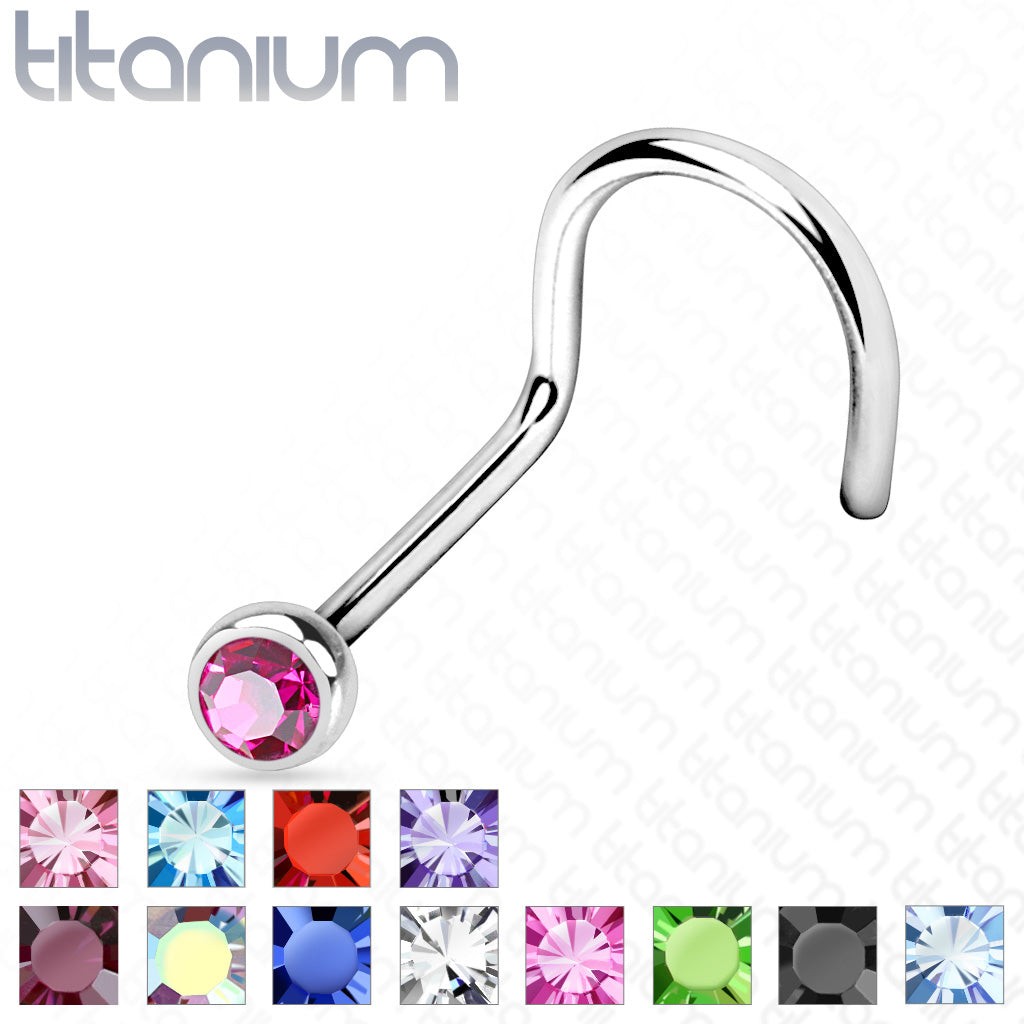 titanium nose stud