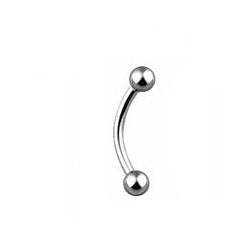 curved barbell titanium