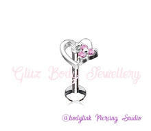 Load image into Gallery viewer, Labret diath Tragus all cartilage piercings
