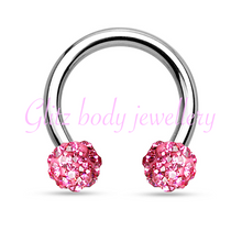 Load image into Gallery viewer, Horse shoe tragus diath / ear piercings
