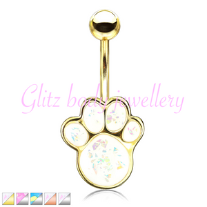 Dog cat paw belly bar