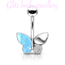 Load image into Gallery viewer, Belly bar butterfly
