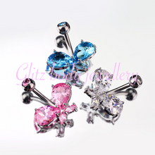 Load image into Gallery viewer, Copy of Copy of Butterfly belly bars 10mm
