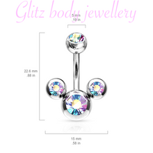Load image into Gallery viewer, Belly bar fun style
