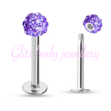 Load image into Gallery viewer, Labret cartilage tragus/diath/ lip shambella
