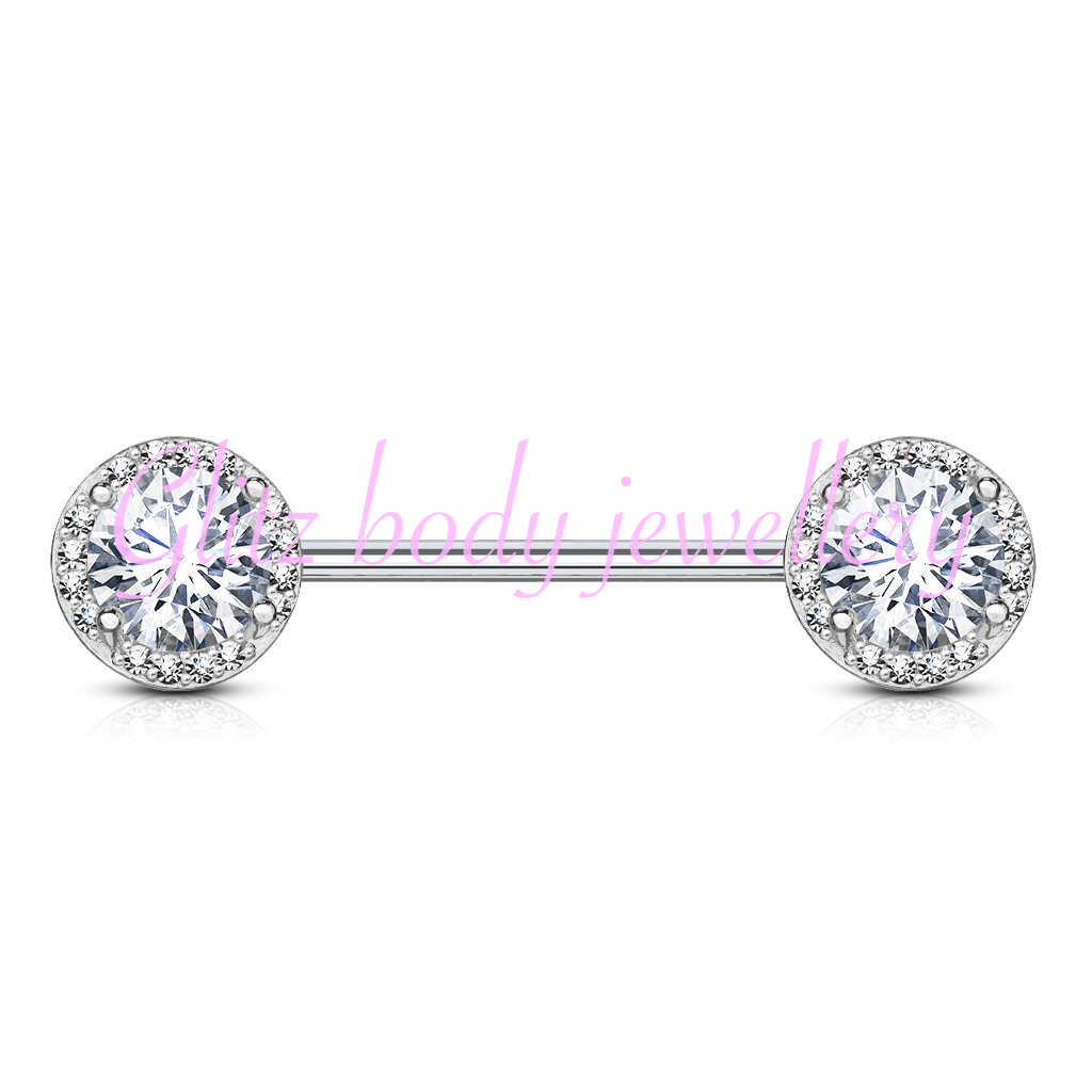 Nipple crystal bar.     £8.       1.6x14mm