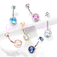 Load image into Gallery viewer, 10mm Surgical steel belly bar
