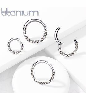Pre packed titanium glitz hoop