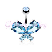 Load image into Gallery viewer, Copy of Copy of Butterfly belly bars 10mm
