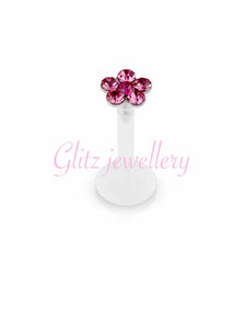 Flower plast labret