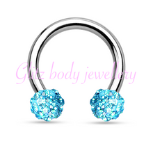 Load image into Gallery viewer, Horse shoe tragus diath / ear piercings
