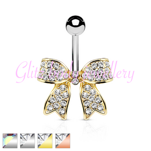 Belly bar bow 2 colour choice