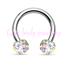 Load image into Gallery viewer, Horse shoe tragus diath / ear piercings

