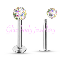 Load image into Gallery viewer, Labret cartilage tragus/diath/ lip shambella
