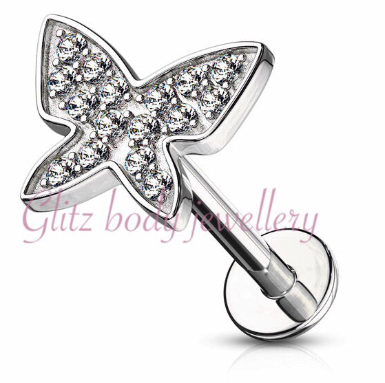 Butterfly labret