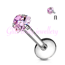 Load image into Gallery viewer, Heart labret 1.2x8 mm
