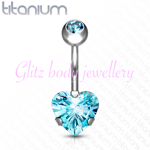 Titanium piercing heart
