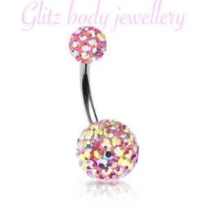 Shambella belly bar ab shimmer