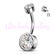 Load image into Gallery viewer, 10mm Surgical steel belly bar
