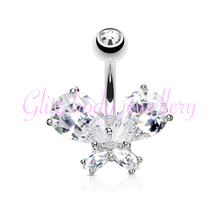 Load image into Gallery viewer, Copy of Butterfly belly bars 10mm
