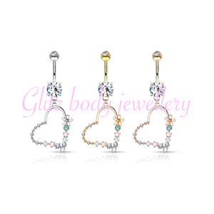 Beautiful heat flower belly bars