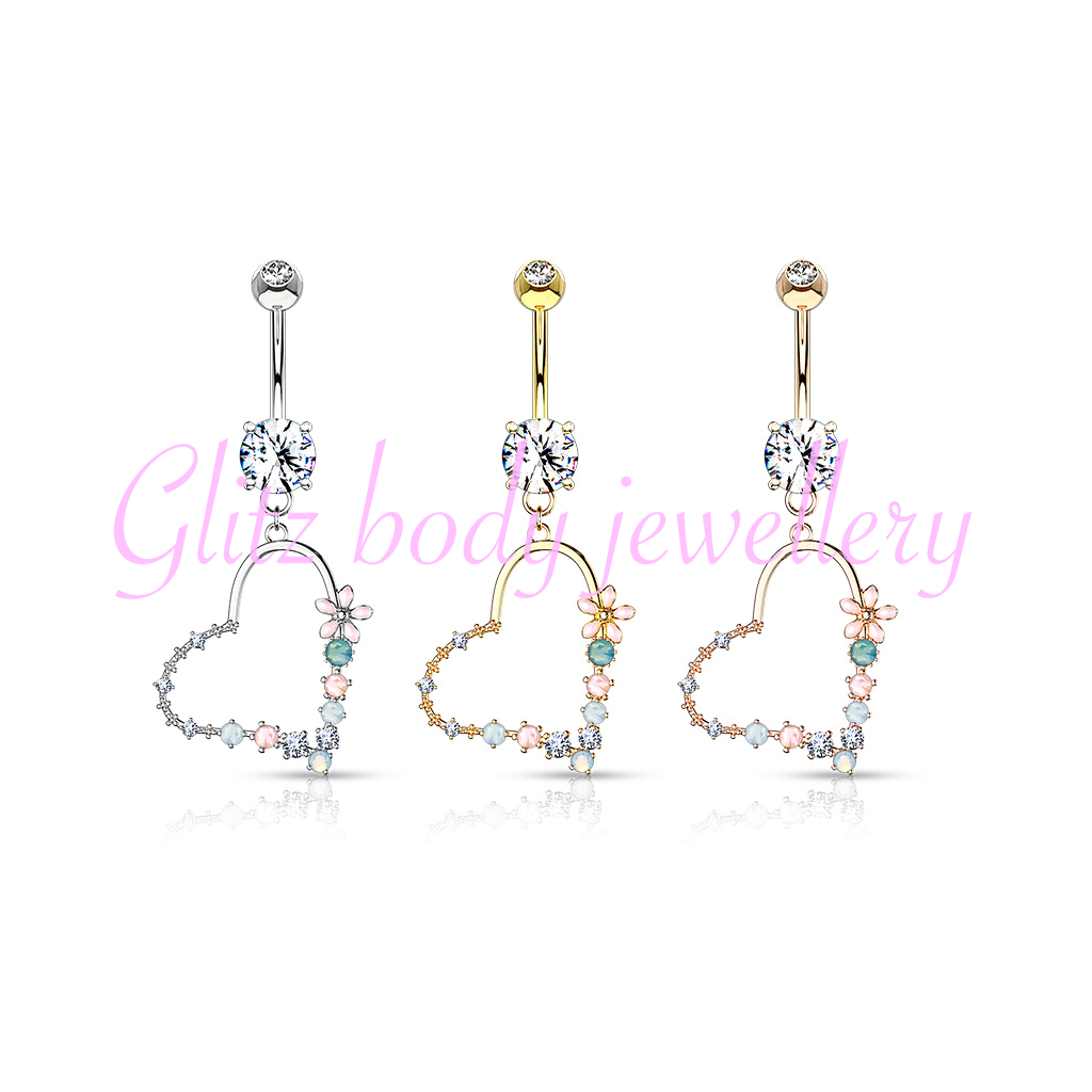 Beautiful heat flower belly bars