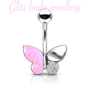 Belly bar butterfly