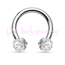 Load image into Gallery viewer, Horse shoe tragus diath / ear piercings
