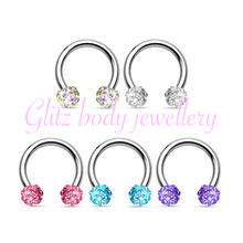 Load image into Gallery viewer, Horse shoe tragus diath / ear piercings
