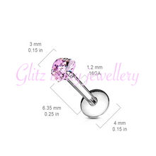 Load image into Gallery viewer, Labret cartilage/lip ear
