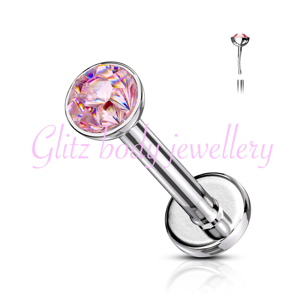 Pink labret cartilage