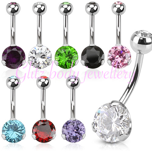 Crystal belly bar