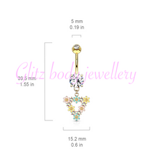 Load image into Gallery viewer, Beautiful triangle belly bar
