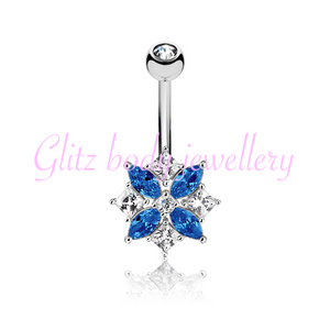 Belly bar cluster 10mm