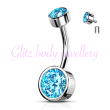 Load image into Gallery viewer, 10mm Surgical steel belly bar
