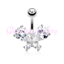 Load image into Gallery viewer, Copy of Copy of Butterfly belly bars 10mm
