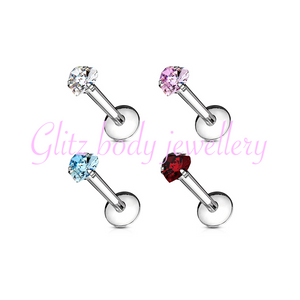 Heart labret 1.2x8 mm