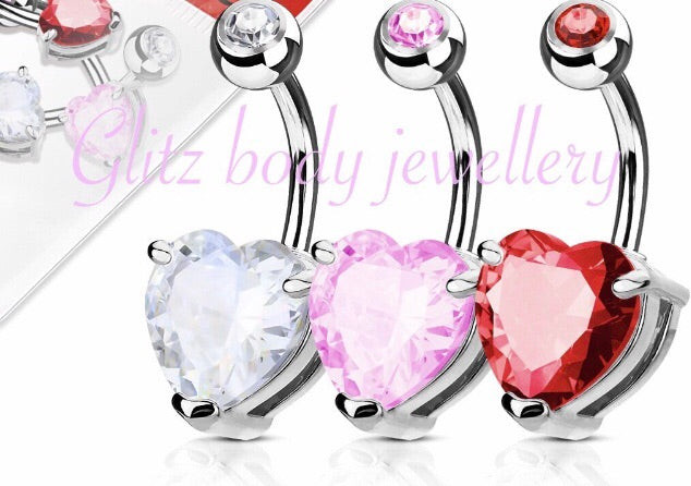 Heart belly crystal