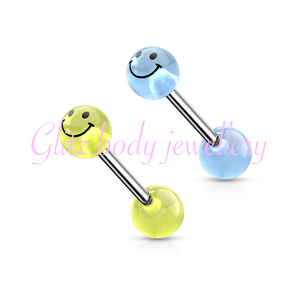 Glow in the dar tongue or nipple bar