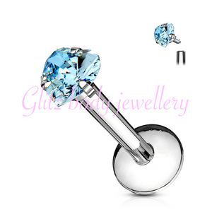 Heart labret 1.2x8 mm