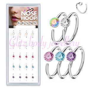 Hoop lip Tragus diath ears cartilage